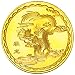 1/2 oz Coin Gold Plated- Ancient Chinese Zodiac Theme- 2012 Year of the Dragon