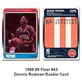 Fleer Detroit Pistons Dennis Rodman 1988-89 Rookie Card