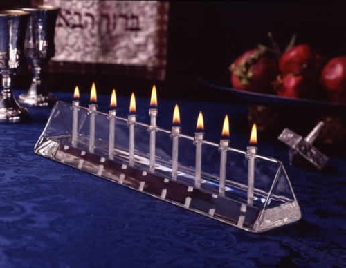 Prism Menorah Oil Candle