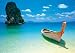Phuket Thailand (Boat on Beach) Art Poster Print - 24