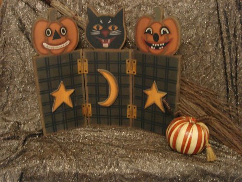 Vintage Halloween Decoration Table Display