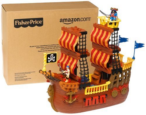 Fisher-Price Imaginext Adventures Pirate Ship [Amazon Frustration-Free Packaging] under The Toys Store