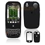 Black Rubber Feel Snap-On Cover Hard Case Cell Phone Protector for Palm PRE