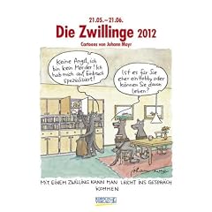 Die Zwillinge im Jahr 2012: Cartoon-Kalender
