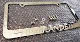 Cyber Monday Toyota Highlander Chrome Metal License Plate Frame with Logo Screw Caps