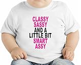 Classy sassy Slogan オーガニックベビーTシャツ 12 - 18 Months