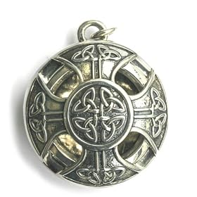 Aromatherapy Jewelry- Scent Chamber- Cross, Pendant , Silver