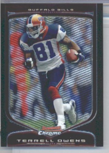 2009 Bowman Chrome Football Card #76 Terrell Owens Buffalo Bills Mint Condition - Shipped In Protective Screwdown Display Case!