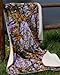 Lavender Camo Sherpa Mink Throw Style Blanket - 50