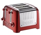 Dualit 46211 4 Slice Lite Toaster, Metallic Red