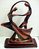 Abstract Ballroom Dancing Couple Statue Dancers