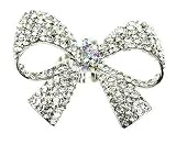 Charmed by Stacy Oversized Pavé Bow Adjustable Ring (Clear Crystals)