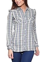 Peace & Love Camisa Mujer (Azul / Verde / Beige)