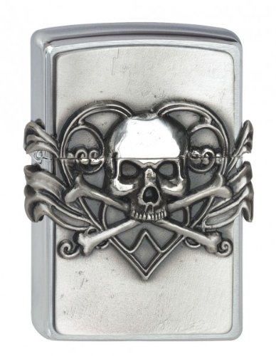 Zippo 2001330 Nr. 200 Skull with Heart Emblem Preisvergleich