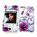 Apple iPod Touch 2nd & 3rd Generation Snap-On Hard Case Protector "Artistic Purple Flowers" Design