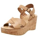 KORK EASE Womens Ava Buff on Cork Wedge Sandal