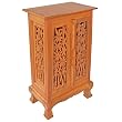 EXP Handmade Asian Furniture - 32" Bamboo Forest Storage Cabinet / End Table - Natural Finish