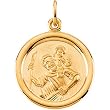 14K Yellow Gold St. Christopher Medal - 18.00mm