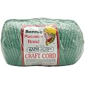Bonnie Macrame Braid Craft Cord 6mm 100 yards - Sage
