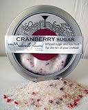 Cranberry Infused Cocktail Sugar, drink rimmer