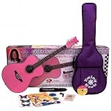 : Daisy Rock Stardust Retro-H Semi-hollow Body 12 String Electric Guitar - Metallic Pink - Left-Handed