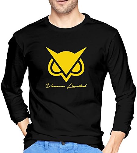 Ccll Men's Vanoss Limited Edition Gold Owl Black Long T-shirts Small