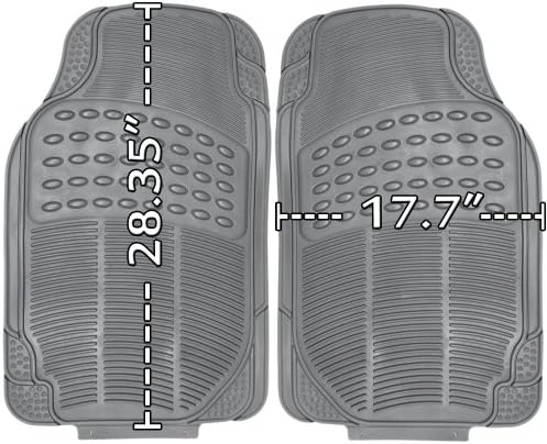 OxGord 3pc Ridge Floor Mats for Mercedes-Benz ML350, Gray