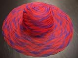 Red Hat Lady Society / Braided Poly Hat / Red & Purple