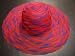 Red Hat Lady Society / Braided Poly Hat / Red & Purple photo