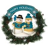 Jacksonville Jaguars Team Snowman Wreath