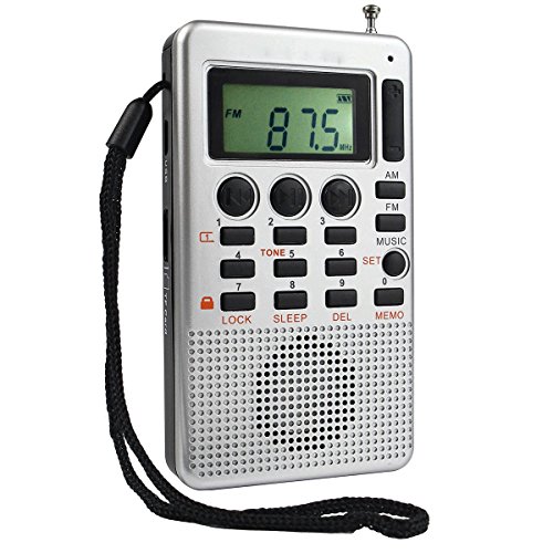 Tivdio mr-12 pocket am/fm stereo transistor radio with …