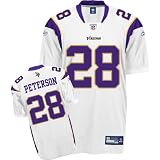 Reebok Minnesota Vikings Adrian Peterson Authentic White Jersey Size 48