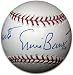 Ernie Banks, Ron Santo and Fergie Jenkins Autographed Baseball