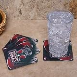 NBA Milwaukee Bucks 4-Pack Sublimated Logo Neoprene Coaster Set