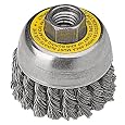 DEWALT DW4916 4" Knotted Cup Brush/Carbon Steel 5/8"-11 Arbor .023"