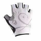  Pearl iZUMi Womens Select Gel Cycling Glove-White Scroll-Large