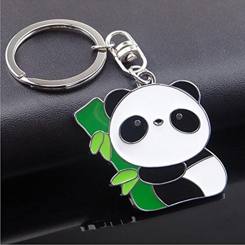 ETOP Online Metal Cute Lovely Panda Design Cartoon Key Rings Key Chains Gift Collection (Style 02)