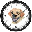 Labrador Retriever (Yellow) JP Dog Wall Clock by WatchBuddy Timepieces (White Frame)