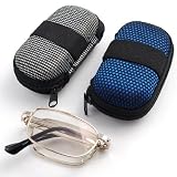 Anti Fatigue No Tiredness Foldable Handy Reading Glasses +1.50 & Sporty Pocket Mini Nylon Hard Case