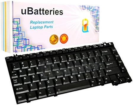 UBatteries Compatible Keyboard Replacement for Toshiba Satellite M30-x M30X-x M35X M35-x M40-x M45-x M50-x M55-x M70-x M80-x M85-x Tecra A1 A2 A3 A4 A5 A6 A7 A8 Y-0522B1AS1-US Y-0522B1A51-US Black