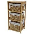 3-Drawer Chest with Liners - Honey