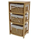 3-Drawer Chest with Liners - Honey by Organize It All