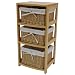 3-Drawer Chest with Liners - Honey