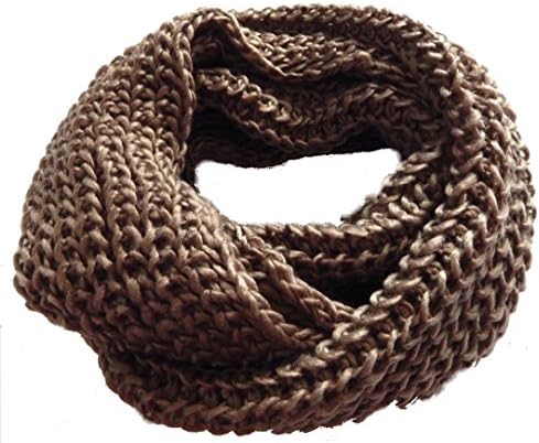 TitFus Chunky Knit Infinity Scarf Unisex Super Soft Acrylic/Wool
