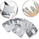INHDBOX 100 Nail Art Soak Off Removal Gel/Polish/Acrylic/Shellac Foil Wraps