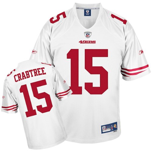 Reebok San Francisco 49ers Michael Crabtree Youth Premier White Jersey Small