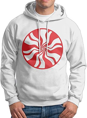 Kula Men Cozy White Stripes Pullover L White