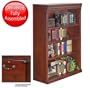 Kathy Ireland Home by Martin Furniture Huntington Club Solid Wood 4-Shelf Bookcases in Distressed Cherry