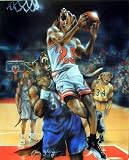 Dogs Playing Basketball Art Print