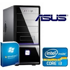 Tronics24 Istarter PC Intel Core i3-2100 (Dualcore) Sandy Bridge 2 x 3.1 GHz, 4 GB DDR3, Asus, 500 GB Sata3 , Intel HD2000, USB 3.0, Microsoft Windows 7 Pro, DVD-Brenner, Sound, GigabitLan, Cardreader, OFFICE PC